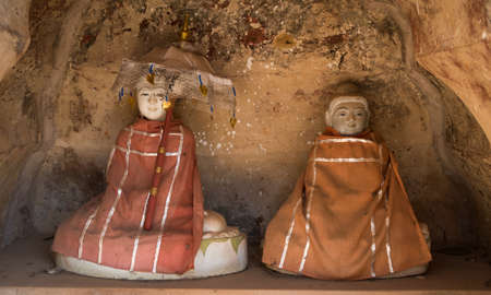 Buddha in Kakku pagodas, Myanmarの写真素材