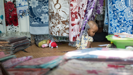 Kyaikhtiyo, Myanmar -  February 24: Unidentified Children in Kyaikhtiyo, Myanmar 24, 2017のeditorial素材