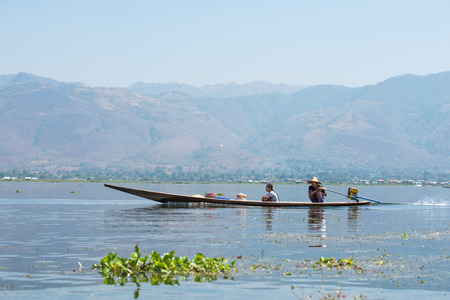 Shan State, Myanmar -  March 1: Unidentified Local Inle people in Shan State, Myanmar 26, 2017のeditorial素材