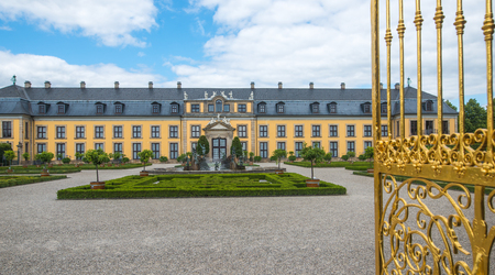 HANNOVER, GERMANY - 31 July, 2015 : Grand Cascade in Royal Gardens of Herrenhausen in Hannover, Germany on 31 July , 2015のeditorial素材
