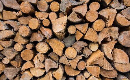 Firewood Closeup for Burning, Wooden firewood