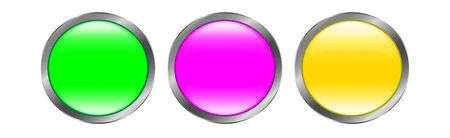 Modern button set of iconsのイラスト素材