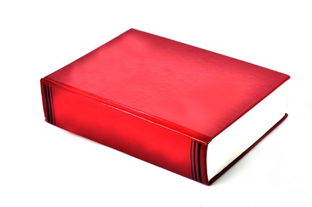Red book isolated on white background.の写真素材