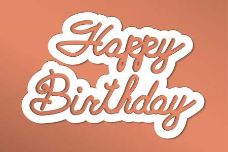  happy birthday  handmade calligraphy, vector EPS10のイラスト素材