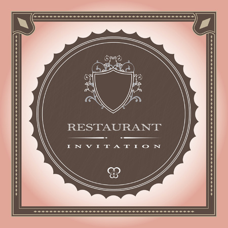 vintage framed labelsのイラスト素材