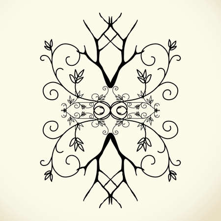 floral drawing vector, EPS 10のイラスト素材