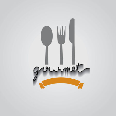 gourmet typo vector, EPS 10のイラスト素材