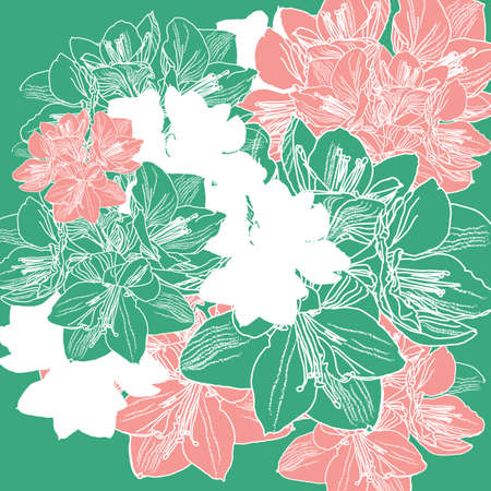 pattern floral のイラスト素材