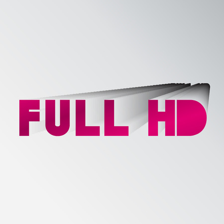 "Full HD" typo vector,Eps 10のイラスト素材