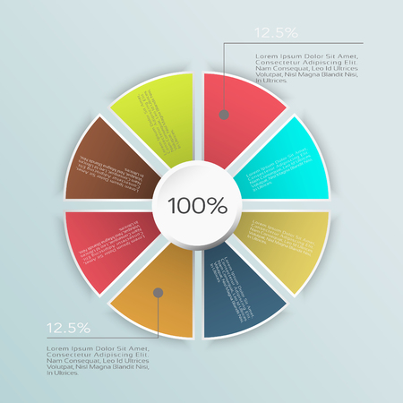 Business Infographics graph Vector.Eps 10のイラスト素材