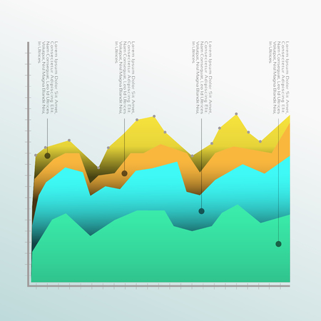 Business Infographics graph Vector.Eps 10のイラスト素材