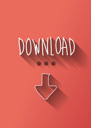 download typo with shadow vectorのイラスト素材