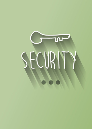 security typo with shadow vectorのイラスト素材