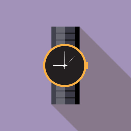 Watch icon. Flat design vector.のイラスト素材
