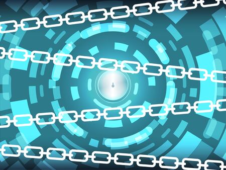 Cyber Security Technology Background Concept Designed as Source of  Privacy Is Sealed By Chainsのイラスト素材