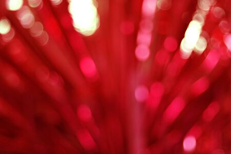 Red holiday bokeh. Abstract Christmas backgroundの写真素材