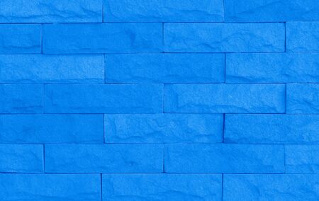 Blue brick wall background