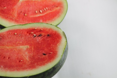 Half cut of watermelonの写真素材