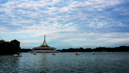Suan Luang is the beautiful park in Bangkok Thailand.There are many activity funny and healthy for every family in holiday.の写真素材
