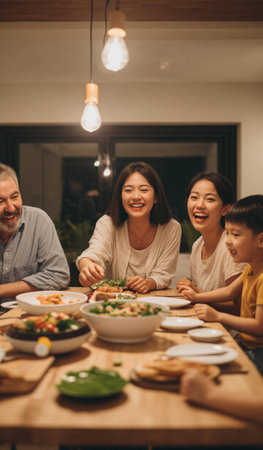 happy feast of eid al fitr in home.の素材