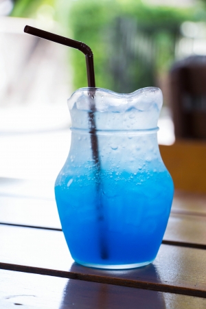 Italian Soda   Blue Curacaoの写真素材
