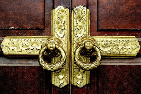 Door Antique Gold vintageの写真素材