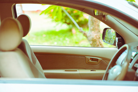 Car interior, Brown Interior