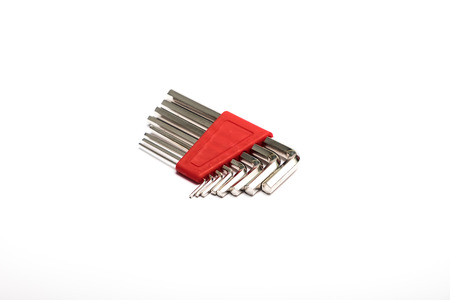 hex key wrench isolated on white background