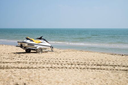 Jetski on the beachの写真素材