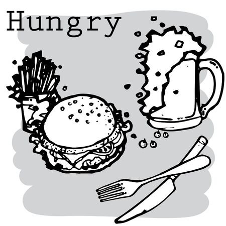 food cartoon vectorのイラスト素材