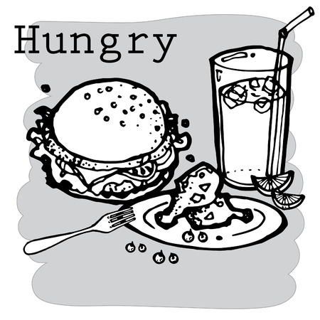 food cartoon vectorのイラスト素材