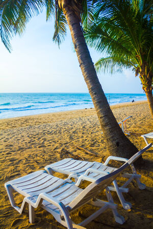 Tropical beach at gulf of thailandの写真素材