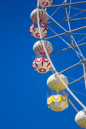 Ferris wheel with blue sky.のeditorial素材
