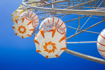 Ferris wheel with blue sky.のeditorial素材