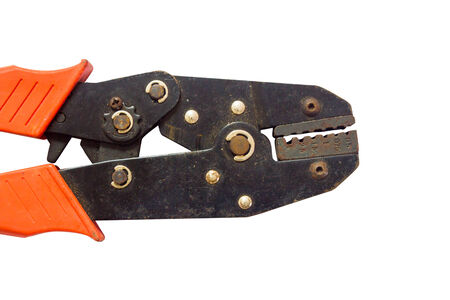 Pliers tool isolated on whiteの写真素材