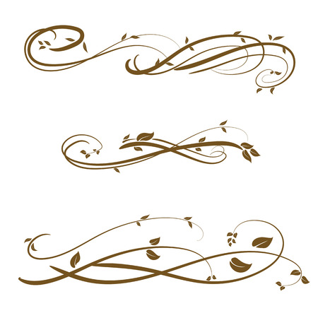 Vector decorative design elements  page decorのイラスト素材