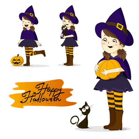 Cartoon Halloween Character Isolated on White Backgroundのイラスト素材