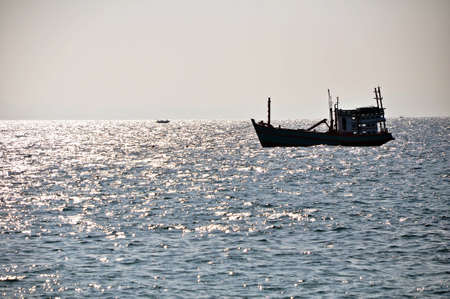 Boat on seaの写真素材
