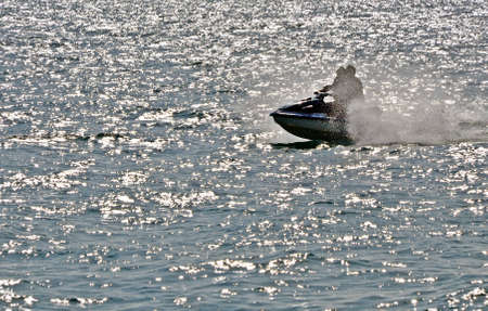 Jetski in the sea