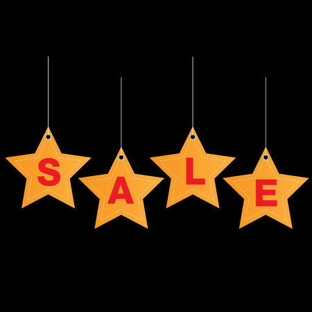 sale tags on background vector image illustrationのイラスト素材