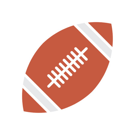 ball American football oval icon vector  American football symbol illustrationのイラスト素材