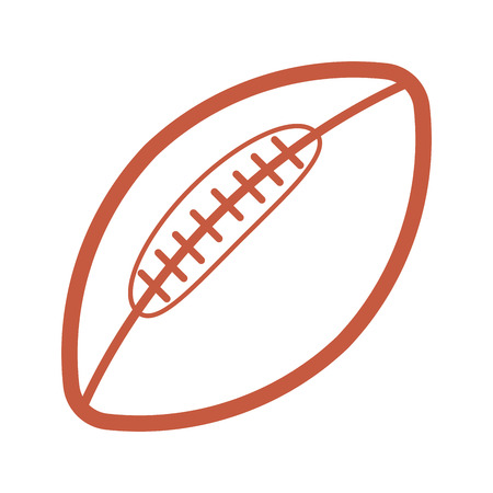 ball American football oval icon vector  American football symbol illustrationのイラスト素材