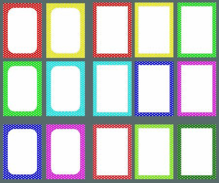 Decorative  frames and borders set vector illustrationsのイラスト素材