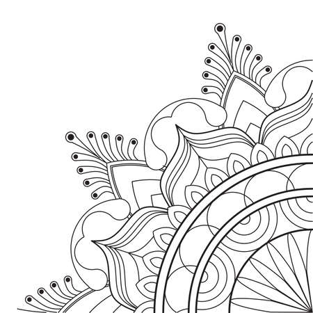 Madalas coloring page. Adult Coloring Page. Therapeutic coloring Page.のイラスト素材