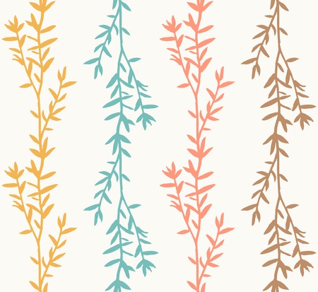 Floral seamless pattern, vector illustrationのイラスト素材