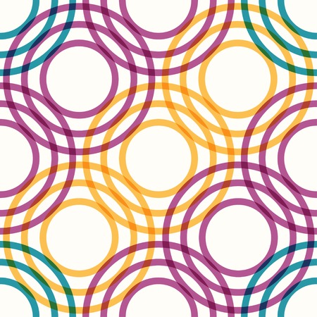 Abstract geometric seamless pattern with circlesのイラスト素材