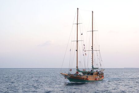 The ship in the Red seaの写真素材