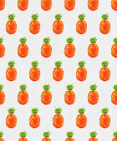 pattern with pineappleの写真素材