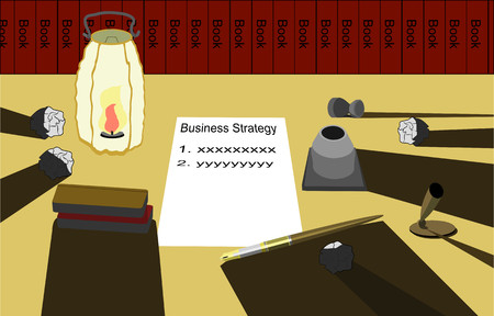 Business writing early dayのイラスト素材