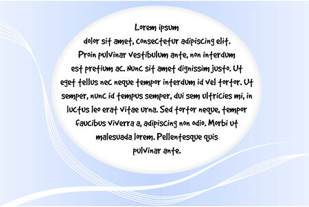 Light blue business text frame vector designのイラスト素材